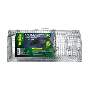 Visuel 1 du produit Nasse à souris métallique forme tunnel Protecta Mecanix - 23 x 14 x 10 cm