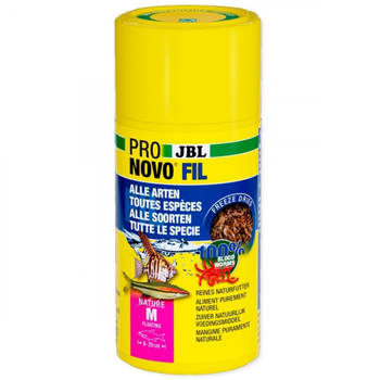 Visuel 1 du produit Alimentation pour poissons ProNovo Fil M, riche en vitamines - JBL - 25g / 250mL