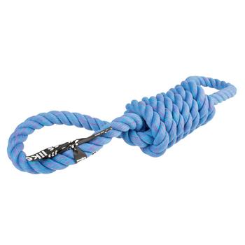 Visuel 1 du produit Jouet pour chien coloris bleu corde 2 boucles Duvoplus Tug Life - 42 x 8 x 8 cm