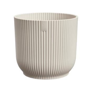 Visuel 1 du produit Cache-pot vibes fold coloris blanc en plastique recyclé Elho - Ø 22 cm