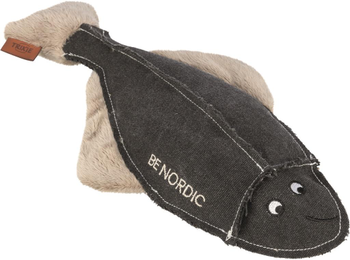 Visuel 1 du produit Jouet pour chien en tissu peluche coloris marron et beige plie Hajo Trixie Be Nordic - 35 cm