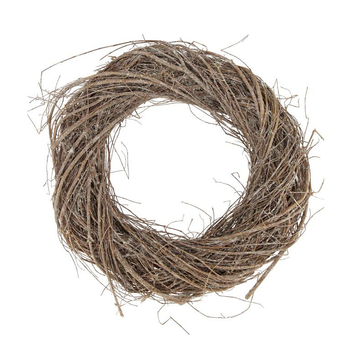 Visuel 1 du produit Couronne ronde en bois de saule brun - Ø 38 x 7 cm