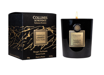 Visuel 1 du produit Bougie parfumée Collines de Provence collection Fleurs & Écorces senteur Vanille ambrée - 360 g