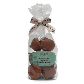 Visuel 1 du produit Sachet de guimauves à la vanille enrobées de chocolat au lait La Fabrique de Julien - 120 g