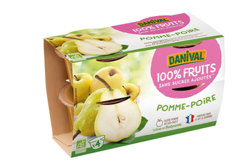 Visuel 1 du produit Purée de fruits pomme poire bio - 4 x 100g