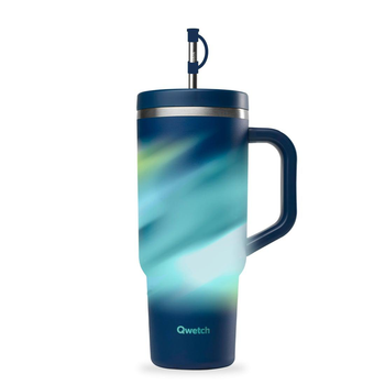 Visuel 1 du produit Coupe de voyage travel cup isotherme coloris bleu Qwetch - 900 ml