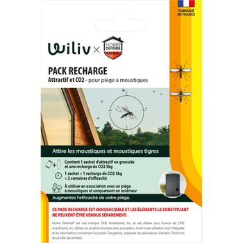 Visuel 1 du produit Recharge d'attractif odorant moustique Wiliv Home Defense