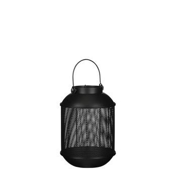 Visuel 1 du produit Lanterne en métal noir Bornéo - Ø 16 x H 23 cm