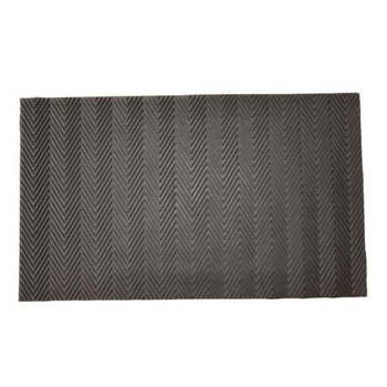 Visuel 1 du produit Tapis grattoir en caoutchouc réversible coloris noir pour extérieur E/C Sweetsol - 45 x 75 cm