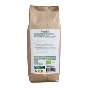 Visuel 1 du produit Lentilles verte bio Markal - 500 g