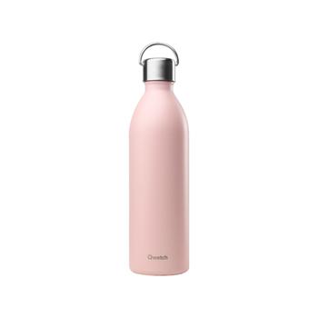 Visuel 1 du produit Bouteille isotherme en inox recyclé Qwetch Active Matt rose pastel - 1 L