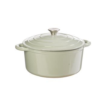 Visuel 1 du produit Cocotte en fonte verte 5 L - 33 x 26 x 17,5 cm (5 L)