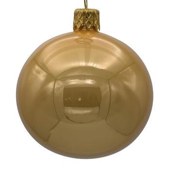 Visuel 1 du produit Boule de Noël en verre or - Ø 6 cm