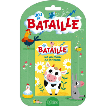 Visuel 1 du produit Jeux de bataille - Les animaux de la ferme. Les éditions Lito