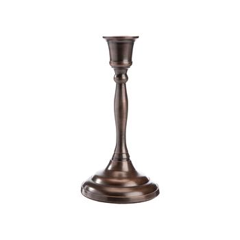 Visuel 1 du produit Bougeoir sur pied en aluminium bronze - Ø 8,5 x H 16,5 cm