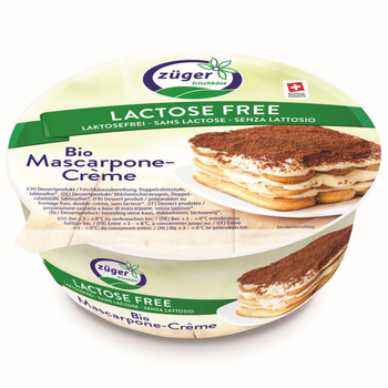 Visuel 1 du produit Mascarpone sans lactose bio Züger – 250 g