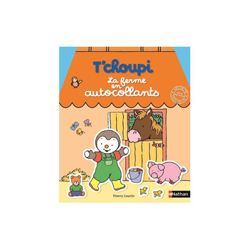 Visuel 1 du produit Le livre " T'choupi la ferme en autocollants " aux Éditions Nathan