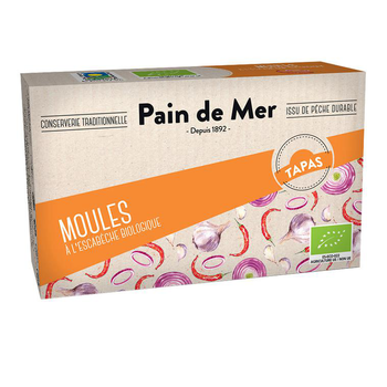 Visuel 1 du produit Moules sauce escabèche en boîte Pain de Mer - 120 g