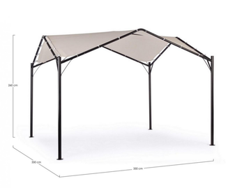 Visuel 1 du produit Tonnelle DOME -en acier BIZZOTTO - 3.5m x 3.5m