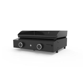 Visuel 1 du produit Plancha Origin au gaz 60 pour 8 à 10 personnes coloris noir en acier 5000 W Forge Adour Origin - 60,7 x 54,6 x 24 cm