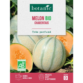 Visuel 1 du produit Graines de melon charentais cantaloup bio botanic® - graines à semer