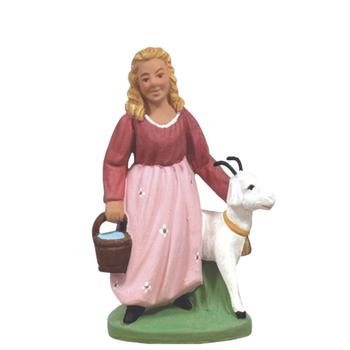 Visuel 1 du produit Personnage de crèche de Noël Manon Santons Escoffier - 7 cm