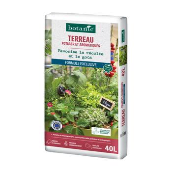Visuel 1 du produit Terreau pour potager et aromatiques botanic®. Le sac de 40 L