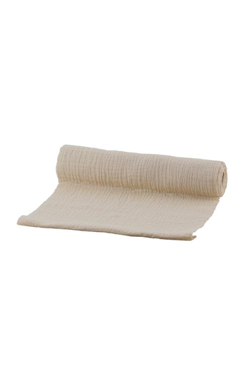 Visuel 1 du produit Chemin de table en coton gaufré beige - 26 x 300 cm