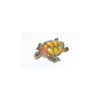 Visuel 1 du produit Tortue de mer multicolore en résine grand modèle 8 x 6 cm