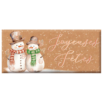 Visuel 1 du produit Mini tablette de chocolat au lait  « Joyeuses Fêtes » Art Grafik