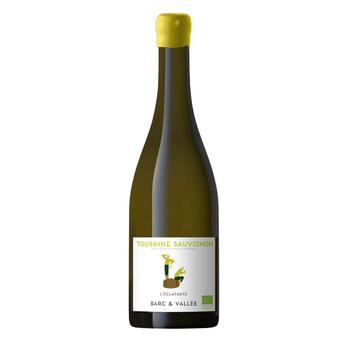 Visuel 1 du produit Vin blanc Touraine Sauvignon bio AOC L’éclatante Barc & Vallée - 75 cl