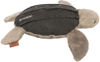 Visuel 1 du produit Jouet pour chien en tissu peluche coloris marron et beige tortue Hauke Trixie Be Nordic - 34 cm