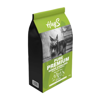Visuel 1 du produit Croquette pour chat senior stérilisé au poulet Hays Pure Premium - 6 kg