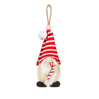Visuel 1 du produit Suspension gnome rouge en MDF certifié FSC® - 3,5 x 9,5 cm