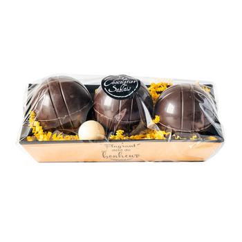 Visuel 1 du produit Boules de pétanque au chocolat noir Oh Gourmand -  les 3 pièces
