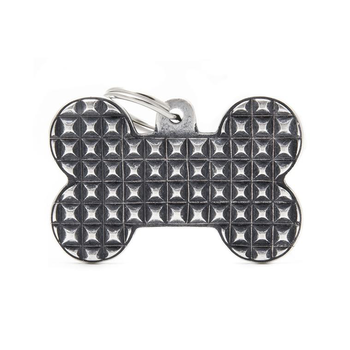 Visuel 1 du produit Médaille bronx grand os XXL pour chien décoration pyramides en métal
