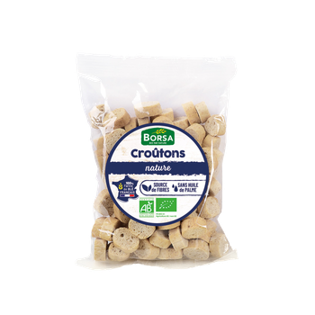 Visuel 1 du produit Croûtons complets nature bio Borsa - 75 g