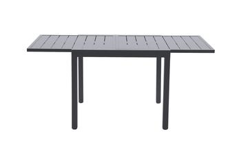 Visuel 2 du produit Table de jardin Zinnia 4 à 6 places coloris gris anthracite en aluminium - 88,5 à 167,5 x 90 x 75 cm