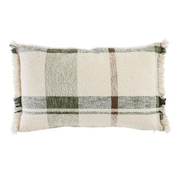 Visuel 1 du produit Coussin décoratif Jacquard Jane coloris multicolore en coton - 40 x 65 cm