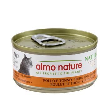 Visuel 1 du produit Pâtée pour chat HFC Natural au thon et poulet Almo Nature - 70 g