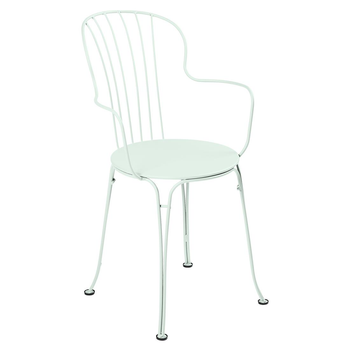 Visuel 1 du produit Fauteuil Bridge Opera + coloris vert en acier Fermob - 52 x 56 cm