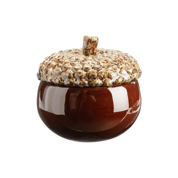 Visuel 1 du produit Boîte décorative forme gland coloris marron Cades Design - L 12 x H 10 x P 9,8 cm