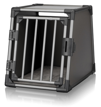 Visuel 1 du produit Box de transport pour chien en aluminium coloris gris graphite Trixie - 55 x 61 x 74 cm
