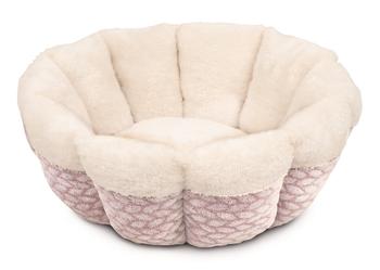 Visuel 1 du produit Couchage de Noël pour chien et chat coloris rose nid tresses Croci - 50 cm