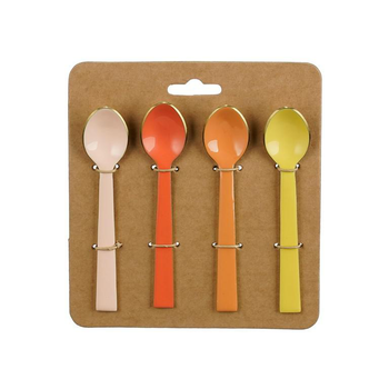 Visuel 1 du produit Cuillères inoxydables couleur chaude Abby 13 cm - Les 4 pièces