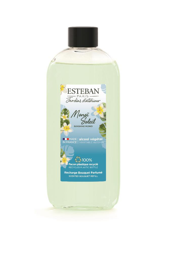 Visuel 1 du produit Recharge pour bouquet parfumé Esteban parfum Monoï soleil - 200 ml
