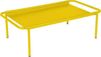 Visuel 1 du produit Table basse Coolside coloris orange en acier Fermob - 115 x 63 cm