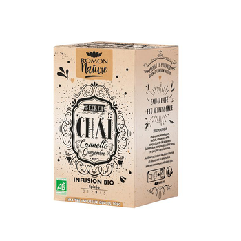 Visuel 1 du produit Tisane plaisir chai cannelle gingembre bio Romon Nature - 28,8 g