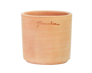 Visuel 1 du produit Pot Petit Cylindre coloris rose en terre claire - Ø 7 cm x 7 cm x 0,165 L