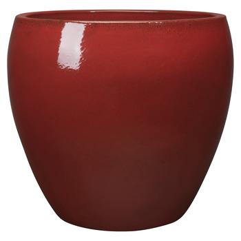 Visuel 1 du produit Pot Guardians Karanda coloris rouge en terre cuite émaillée - 50 x 50 x 50 cm